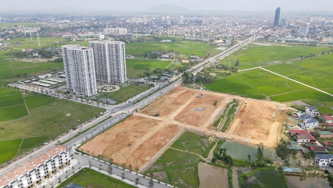 Khu đất rộng 2,2 ha đang được làm mặt bằng. Ảnh: Đức Hùng