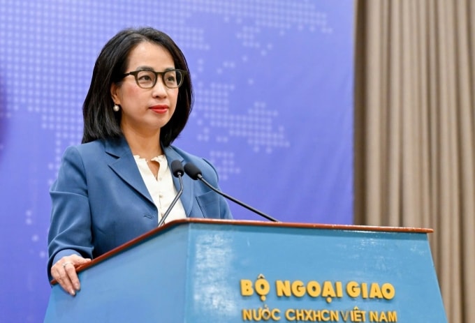 Người phát ngôn Bộ Ngoại giao Phạm Thu Hằng. Ảnh: BNG