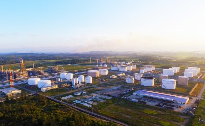 Nhà máy Lọc dầu Dung Quất. Ảnh: Website BSR