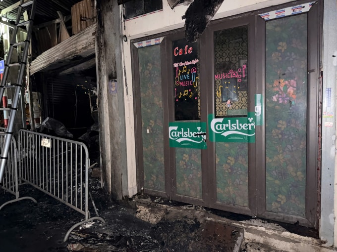 Hiện trường vụ cháy. Ảnh: Hiếu Đình