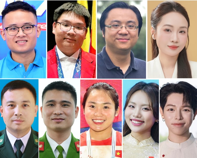 9 gương mặt trẻ triển vọng năm 2025. Ảnh: BTC