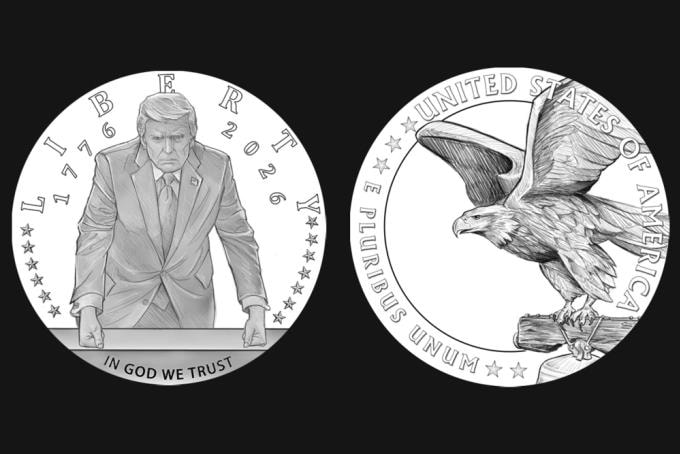 Các mẫu thiết kế đồng xu kỷ niệm của Mỹ. Ảnh: CNBC