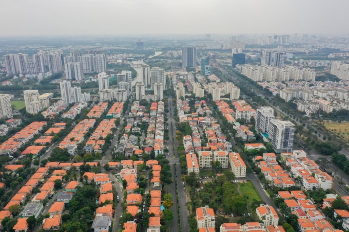 Bất động sản khu Nam TP HCM tại khu đô thị Phú Mỹ Hưng. Ảnh: Quỳnh Trần