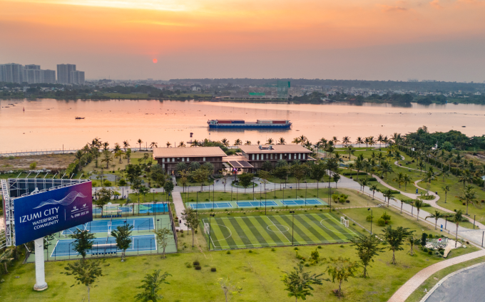 Dự án Izumi City của Nam Long nằm bên sông Đồng Nai. Ảnh: Nam Long