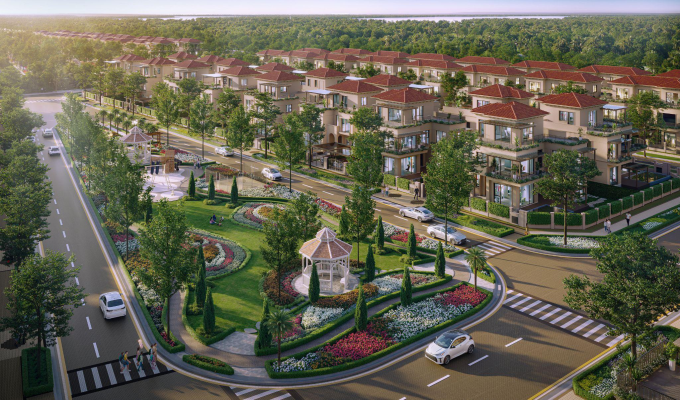 Phối cảnh dự án Elyse Island trên đảo Đại Phước. Ảnh: Nam Long