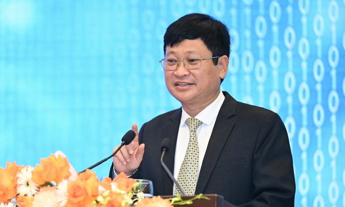 Cục trưởng Công nghiệp Công nghệ thông tin Nguyễn Khắc Lịch phát biểu tại sự kiện. Ảnh: