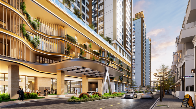 Dự án tích hợp khu thương mại, dịch vụ ở khối đế tòa cao tầng. Ảnh: Atera Holdings