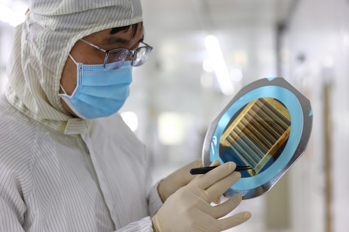 Phòng thí nghiệm bán dẫn Trung tâm nghiên cứu triển khai, Khu công nghệ cao TP HCM, tháng 12/2024. Ảnh: Quỳnh Trần