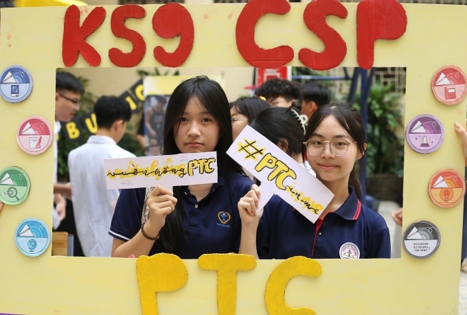 Học sinh trường THPT chuyên Sư phạm. Ảnh: Fanpage nhà trường