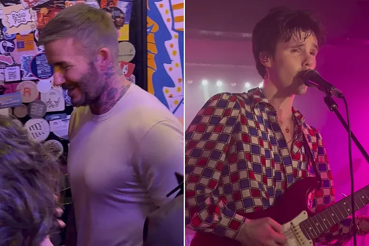 David Beckham ủng hộ đêm nhạc của con trai tại Paris