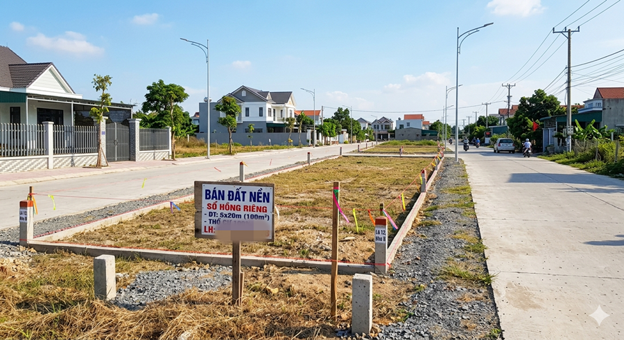 Khi mua đất nền cần kiểm tra kỹ pháp lý. (Ảnh minh họa: AI)