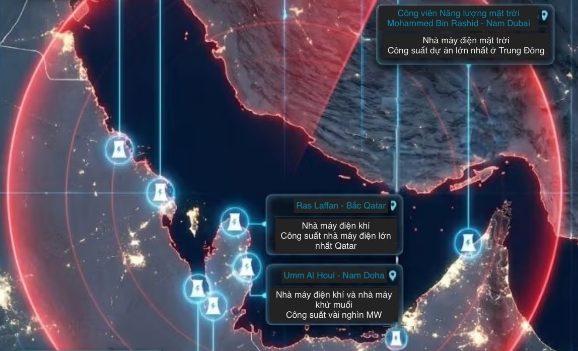 Các nhà máy điện và khử muối nằm trong tầm ngắm của Iran.