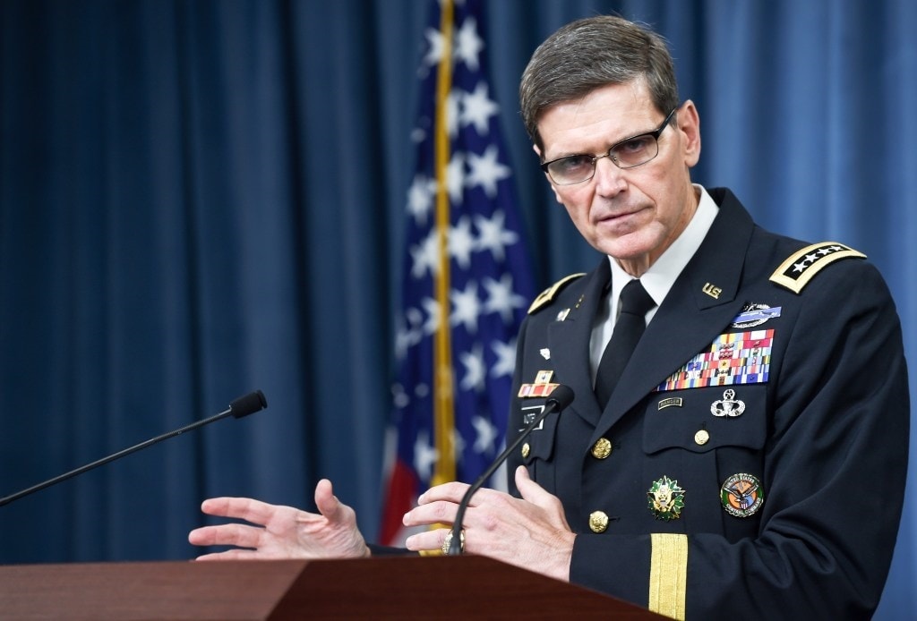 Tướng Joseph L. Votel, Tư lệnh Bộ Chỉ huy Trung ương Mỹ. Ảnh The War Zone