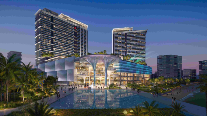 Phối cảnh khách sạn Marriott International tại Phú Quốc được phát triển bởi Sun Group và Marriott International. Ảnh: Sun Group
