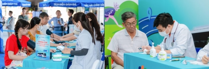 Người dân được phổ biến kiến thức y khoa, nâng cao nhận thức về cúm. Ảnh: LC