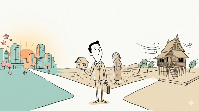 Sống ở nơi có công việc và môi trường tốt hay về quê để đỡ lo nhà cử