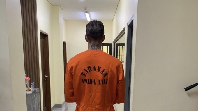 Zgraggen khi bị bắt. Ảnh: Detik