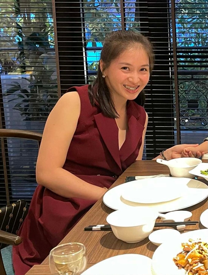 Vẻ ngoài đứng tuổi của chị Huyên trước khi thay đổi. Ảnh: Nhân vật cung cấp