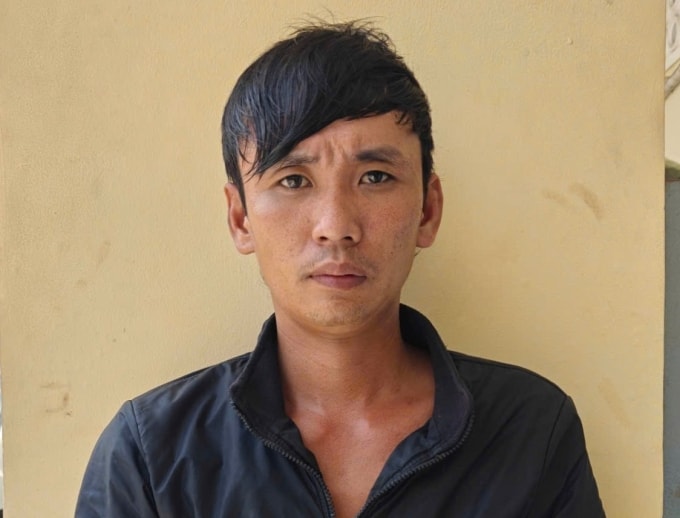 Nguyễn Văn Khanh tại cơ quan công an. Ảnh: Công an cung cấp