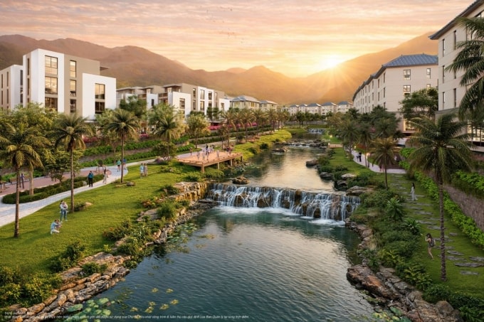 Vinhomes Hải Vân Bay quy hoạch theo mô hình đô thị ở kết hợp nghỉ dưỡng. Ảnh: Vinhomes