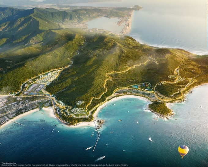 Vị trí sát biển góp phần gia tăng giá trị dự án. Ảnh: Vinhomes