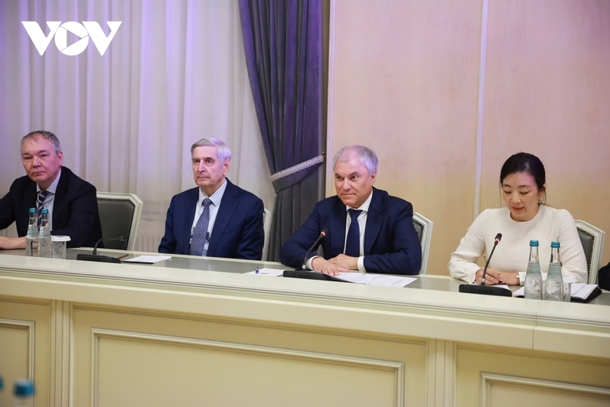 Chủ tịch Duma Quốc gia khẳng định quan hệ Đối tác chiến lược toàn diện Việt Nam - LB Nga vẫn còn nhiều dư địa và tiềm năng để phát triển hơn nữa.