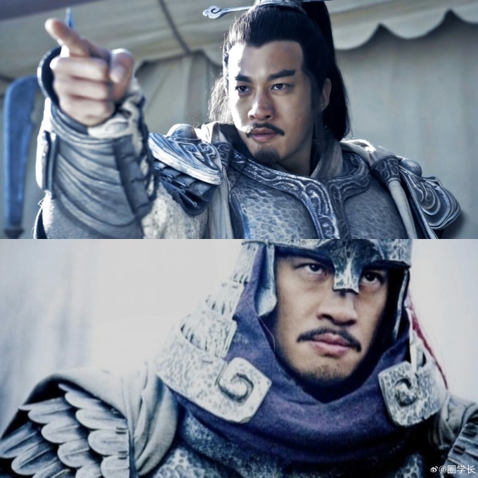Tạo hình võ tướng của Hà Nhuận Đông. Ảnh: Weibo