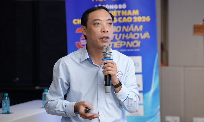 Ông Nguyễn Văn Phượng, Trưởng ban điều tra người tiêu dùng của Hiệp hội Doanh nghiệp Hàng Việt Nam Chất lượng cao phân tích khảo sát tại