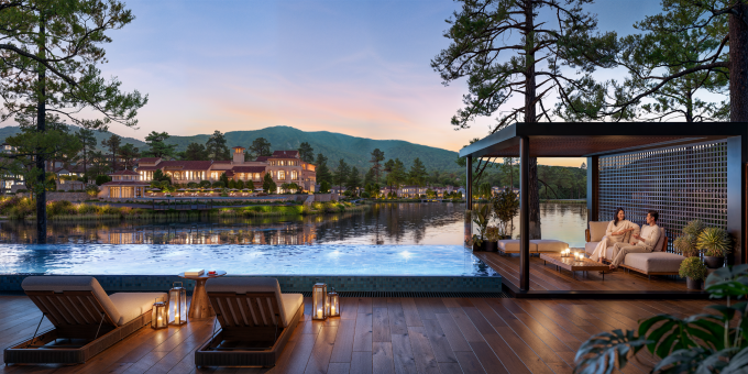 Phân khu thừa hưởng tiện ích của tổ hợp Country Club by InterContinetal Thanh Xuan Valley Resort. Ảnh: BIM Land