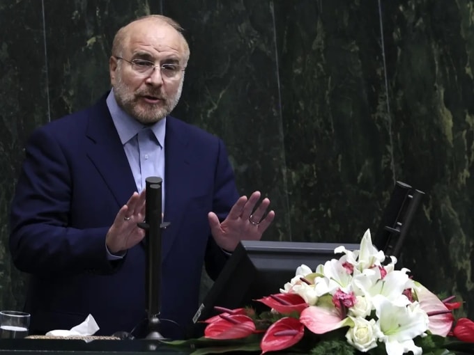Chủ tịch Quốc hội Iran Mohammad-Bagher Ghalibaf tại Tehran hồi năm 2021. Ảnh: AFP