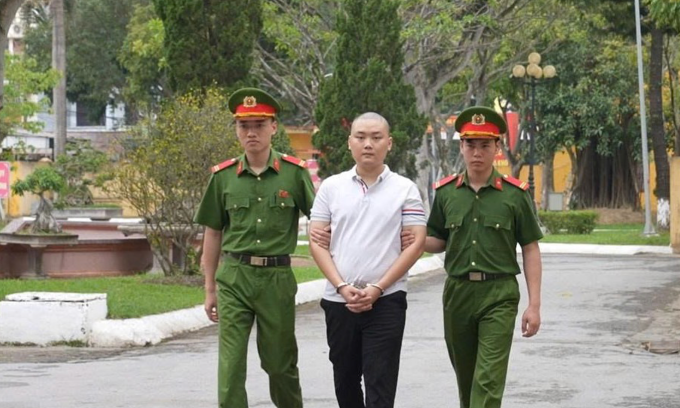 Nghi can Phan Xuân Anh bị bắt. Ảnh: Lam Sơn