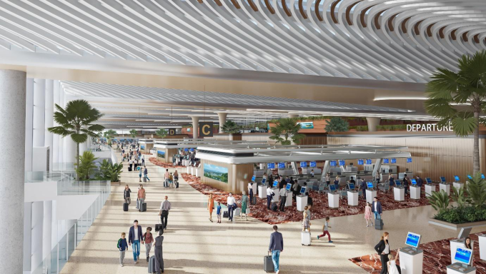 Khu vực làm thủ tục tự động. Ảnh: HOK