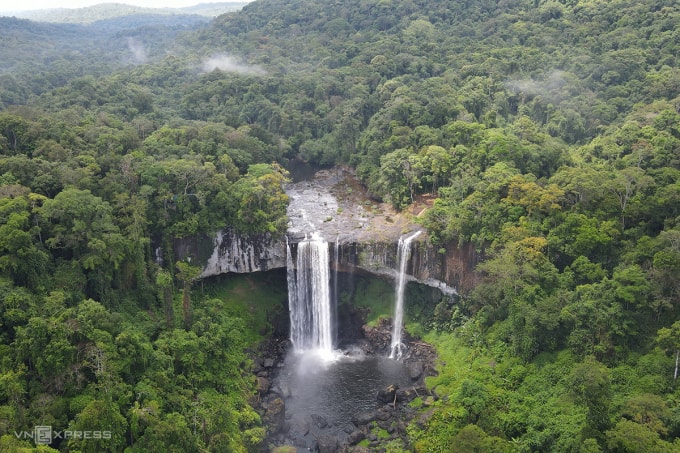 Thác K50 - điểm du lịch nổi tiếng của Gia Lai. Ảnh: Vương Quốc