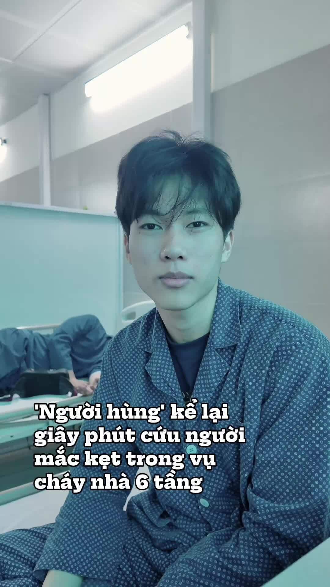 Sinh viên cứu người trong đám cháy: 'Em không phải người hùng'