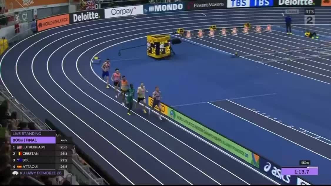 Cooper Lutkenhaus HCV 800m tại giải vô địch thế giới trong nhà