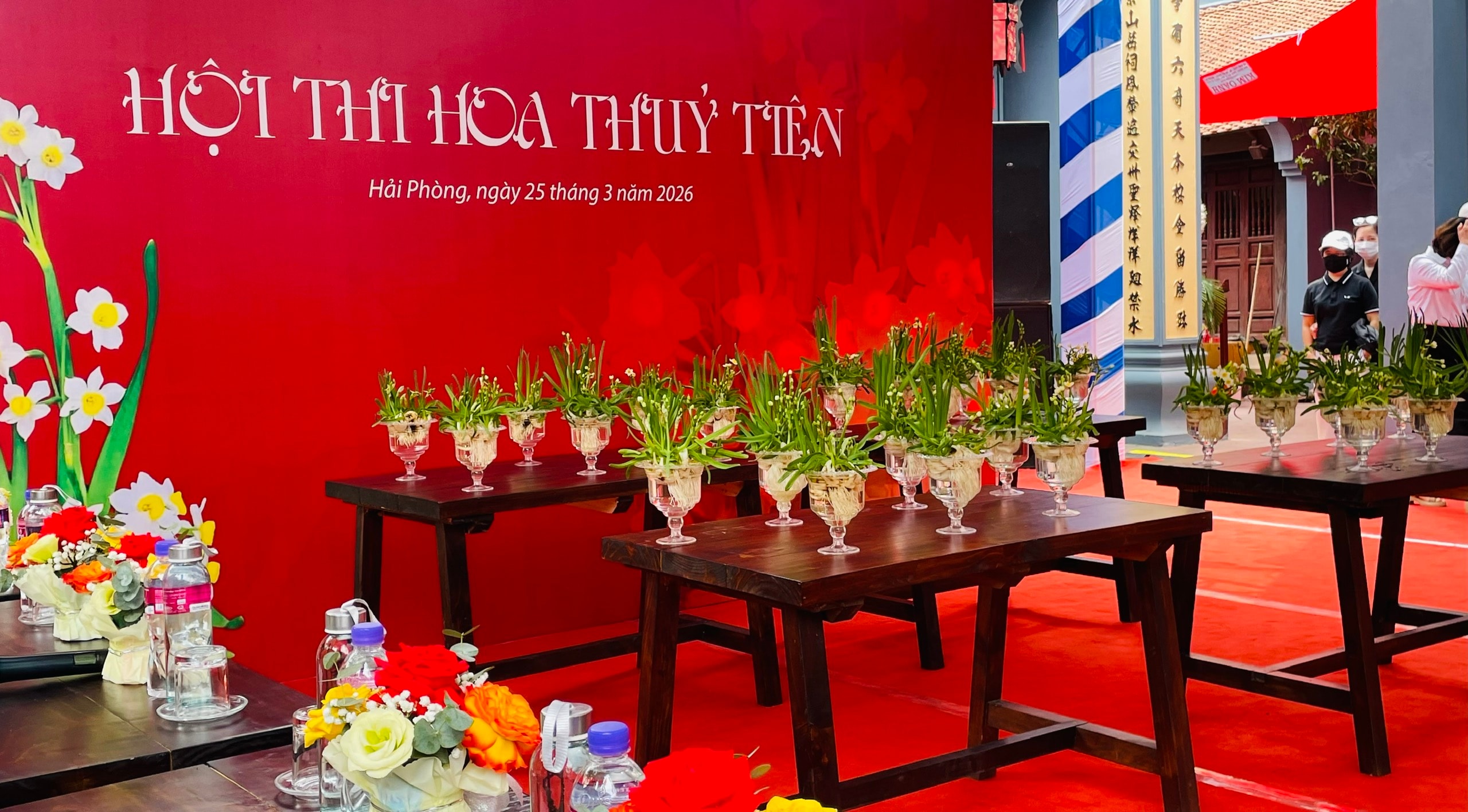 Độc đáo hội thi hoa Thủy tiên trong lễ hội Thánh Mẫu Lê Chân- Ảnh 1. Độc đáo hội thi hoa Thủy tiên trong lễ hội Thánh Mẫu Lê Chân- Ảnh 1.