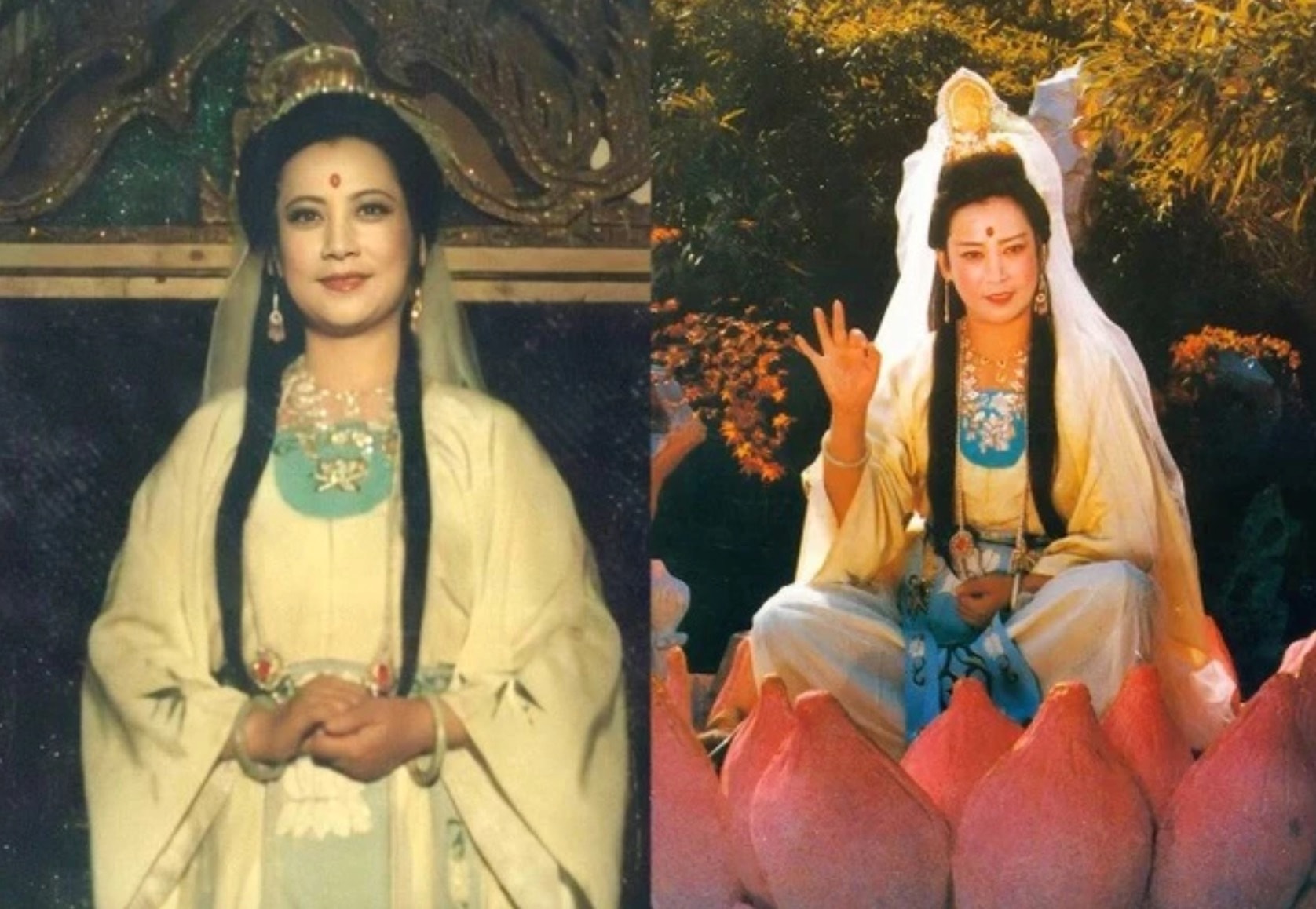 Hình ảnh Quan Âm Bồ Tát do Tả Đại Phân đóng trở thành kinh điển trên màn ảnh.