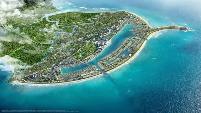 Phối cảnh tổng thể Vinhomes Green Paradise Cần Giờ. Ảnh: Vinhomes