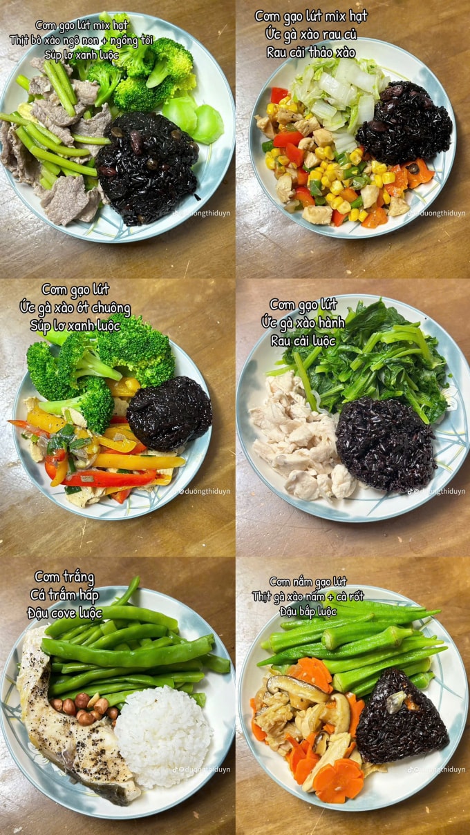 Thực đơn hàng ngày của Duyên giúp cô lấy lại vóc dáng. Ảnh: Nhân vật cung cấp