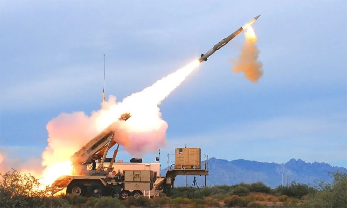 Tên lửa PAC-3 MSE rời bệ phóng trong một cuộc thử nghiệm ở Mỹ. Ảnh: Lockheed Martin