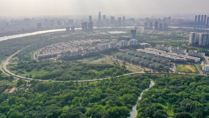 Khu đô thị mới Thủ Thiêm, TP HCM. Ảnh: Quỳnh Trần