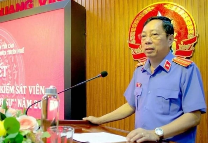 Ông Trần Nhơn Vượng, nguyên Phó Viện trưởng Viện kiểm sát nhân dân TP Huế. Ảnh: Vạn An