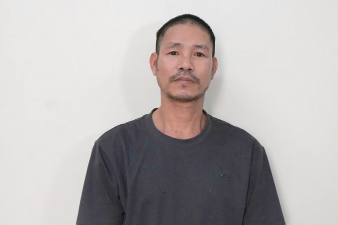 Nghi can Thời tại cơ quan điều tra. Ảnh: Công an cung cấp