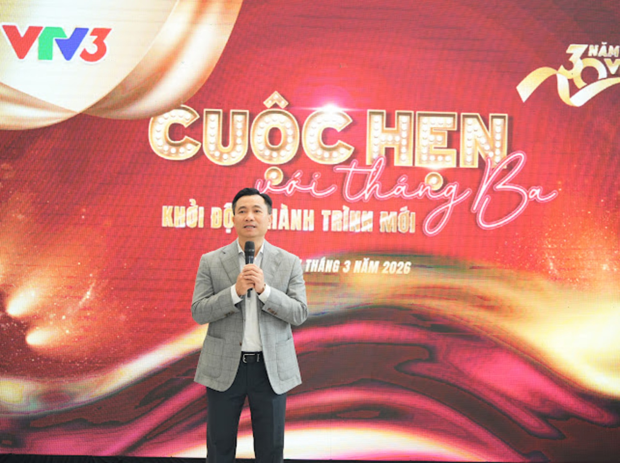 Phó Tổng Giám đốc Đài Truyền hình Việt Nam Đỗ Thanh Hải phát biểu tại buổi gặp mặ