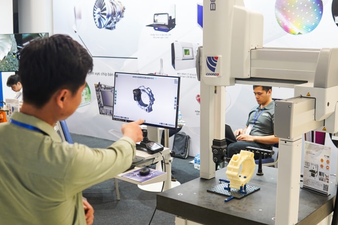 Sản phẩm công nghệ tại Triển lãm Đổi mới sáng tạo VIIE 2025, tháng 10/2025. Ảnh: Lưu Quý