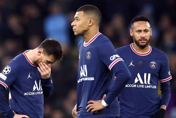 Messi, Mbappe và Neymar trong màu áo PSG. Ảnh: Reuters