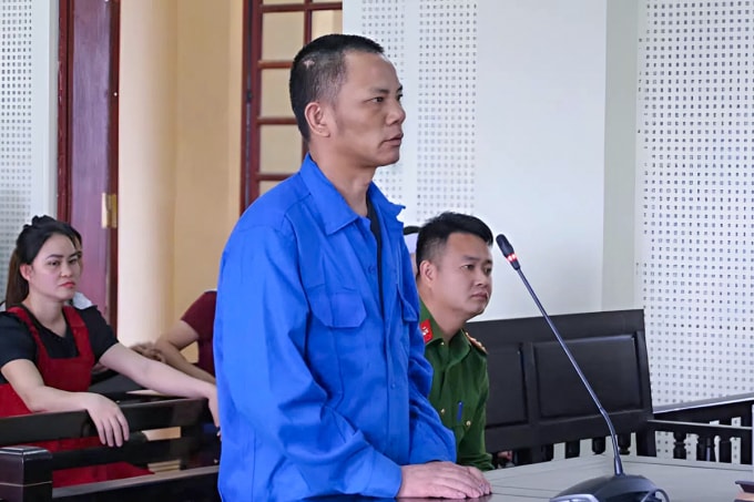 Bị cáo Tuấn tại tòa. Ảnh: Hùng Lê