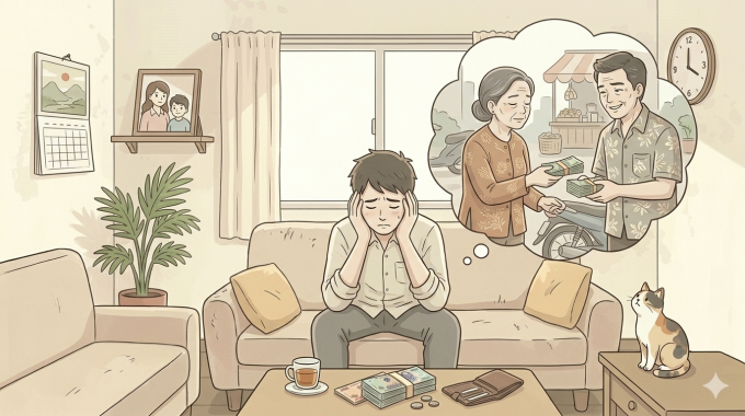 Mẹ lén đưa 2 tỷ đồng của ba để lại cho nhân tình