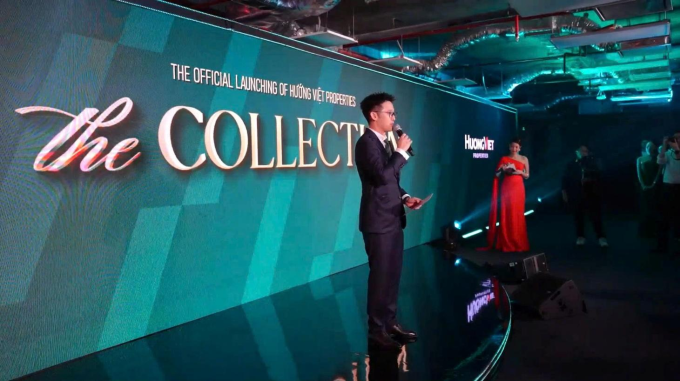 Ông Karl Duy Trương, Phó tổng giám đốc Hướng Việt Properties phát biểu tại sự kiện ra mắt Hướng Việt Properties. Ảnh: Minh Minh