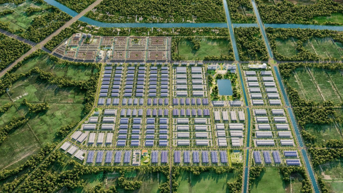 Phối cảnh khu công nghiệp theo mô hình sinh thái Prodezi với quy mô khoảng 400 ha tại Tây Ninh. Ảnh: Hướng Việt